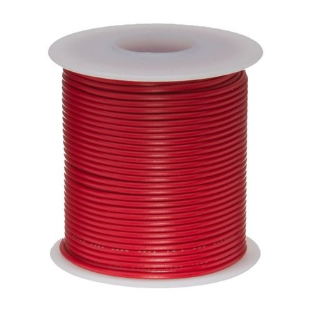 REMINGTON INDUSTRIES 16 AWG Gauge UL3173 Stranded Hook Up Wire, 600V, 0.121in. Diameter, Red, 25 ft Length 16UL3173STRRED25